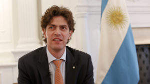 Foto Adriana Groisman. Embajador argentino en EEUU, Martín Lousteau, abre la puerta a inversiones extranjeras.  Nueva York 22 de abril 2016.