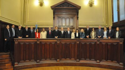Con el Juramente de Doñate y Reyes quedó conformado el Consejo de la Magistratura